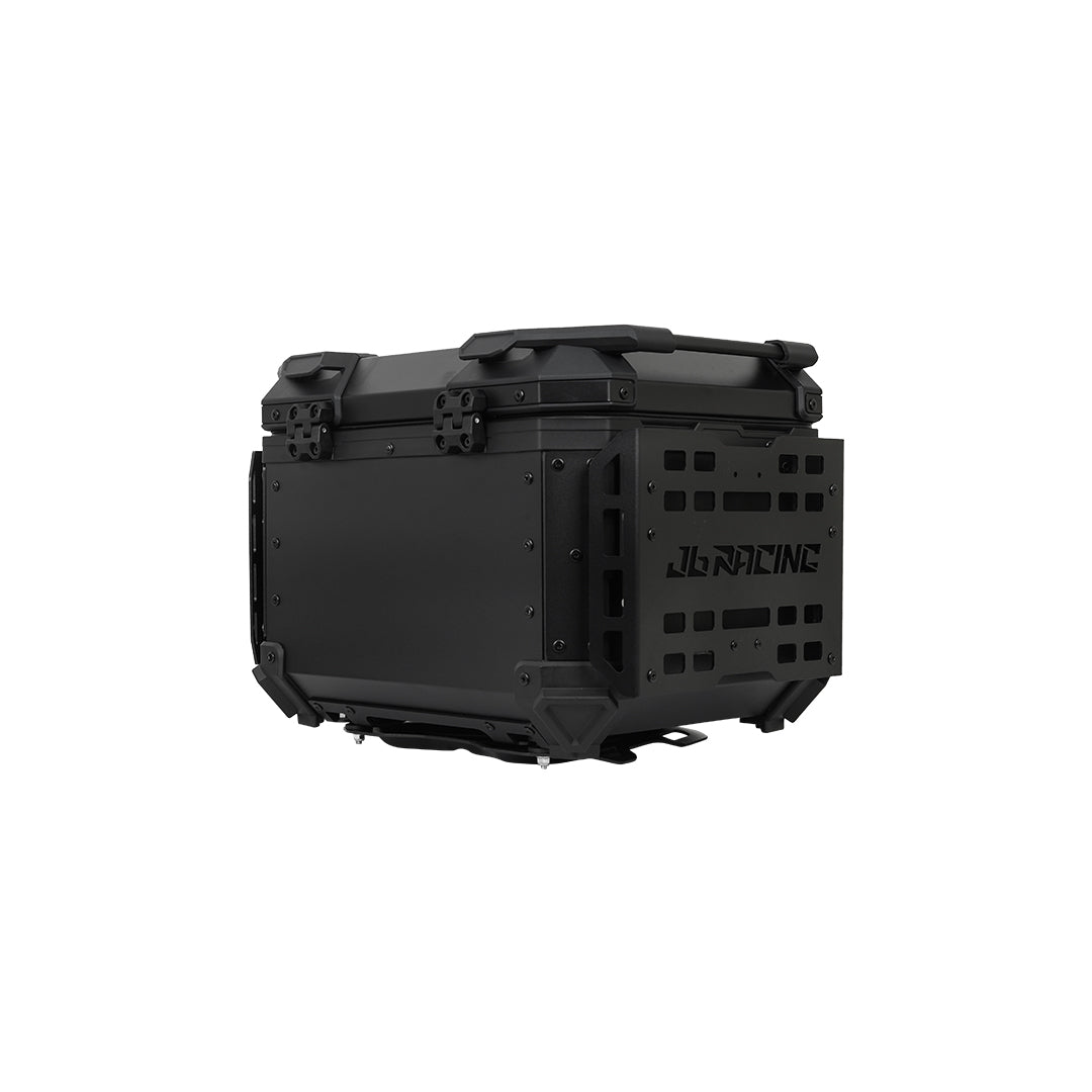JB RACING Top Case 45L FENCE V2.0 PREMIUM BLACK WITH BACKREST PAD