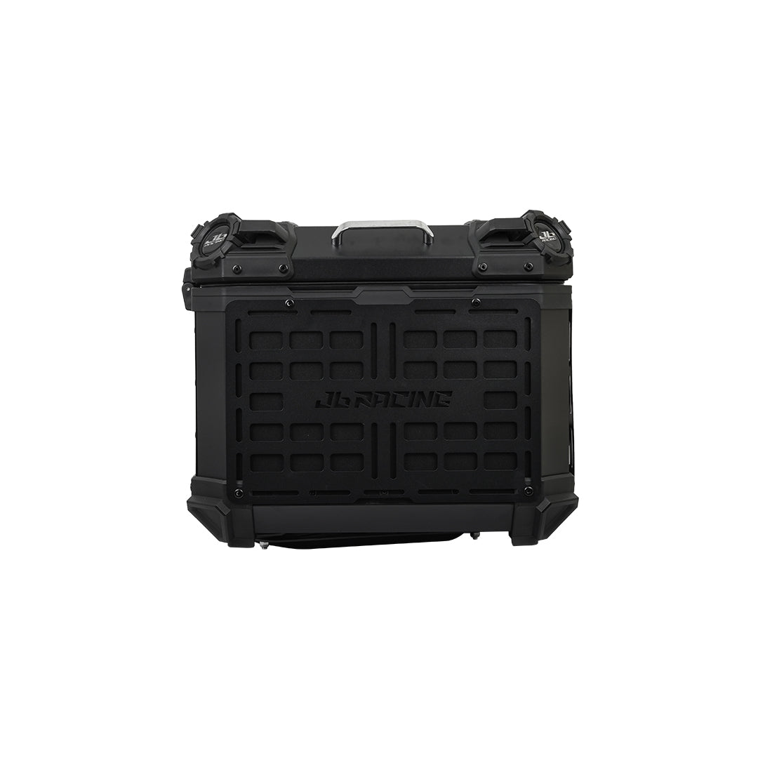JB RACING Top Case 55L FENCE V1.0 PREMIUM BLACK WITH BACKREST PAD