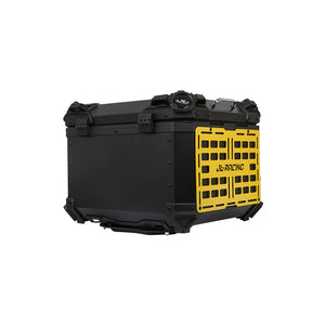 JB RACING Top Case 55L FENCE V1.0 PREMIUM BLACK WITH BACKREST PAD