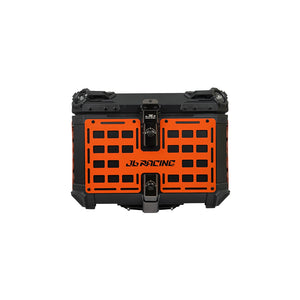 JB RACING Top Case 55L FENCE V1.0 PREMIUM BLACK WITH BACKREST PAD