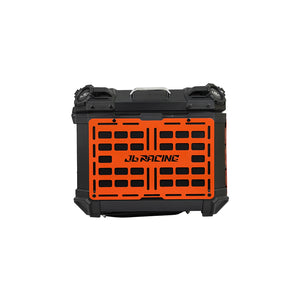 JB RACING Top Case 55L FENCE V1.0 PREMIUM BLACK WITH BACKREST PAD