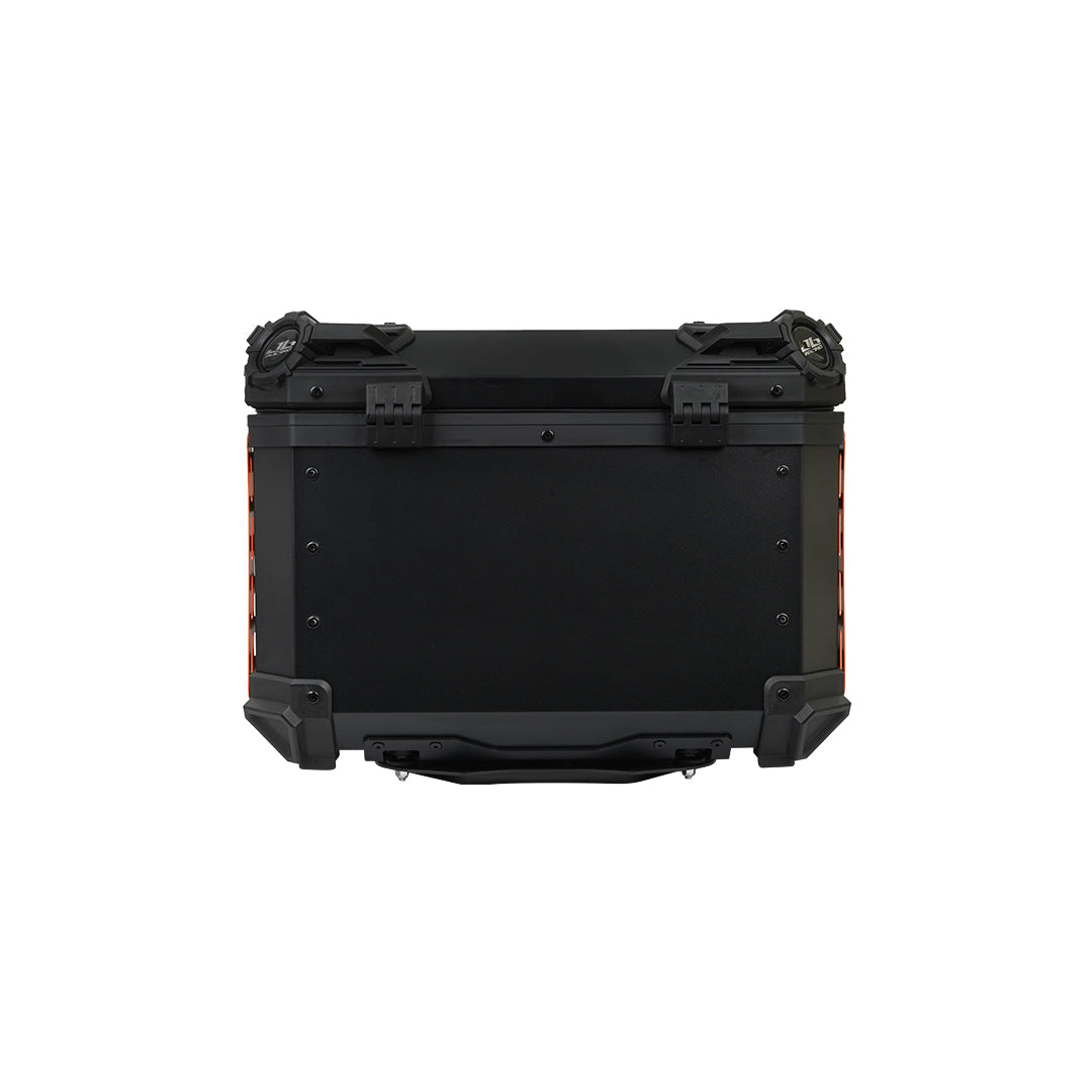 JB RACING Top Case 55L FENCE V1.0 PREMIUM BLACK WITH BACKREST PAD