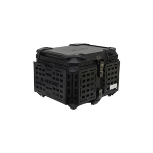 JB RACING Top Case 55L FENCE V2.0 PREMIUM BLACK WITH BACKREST PAD