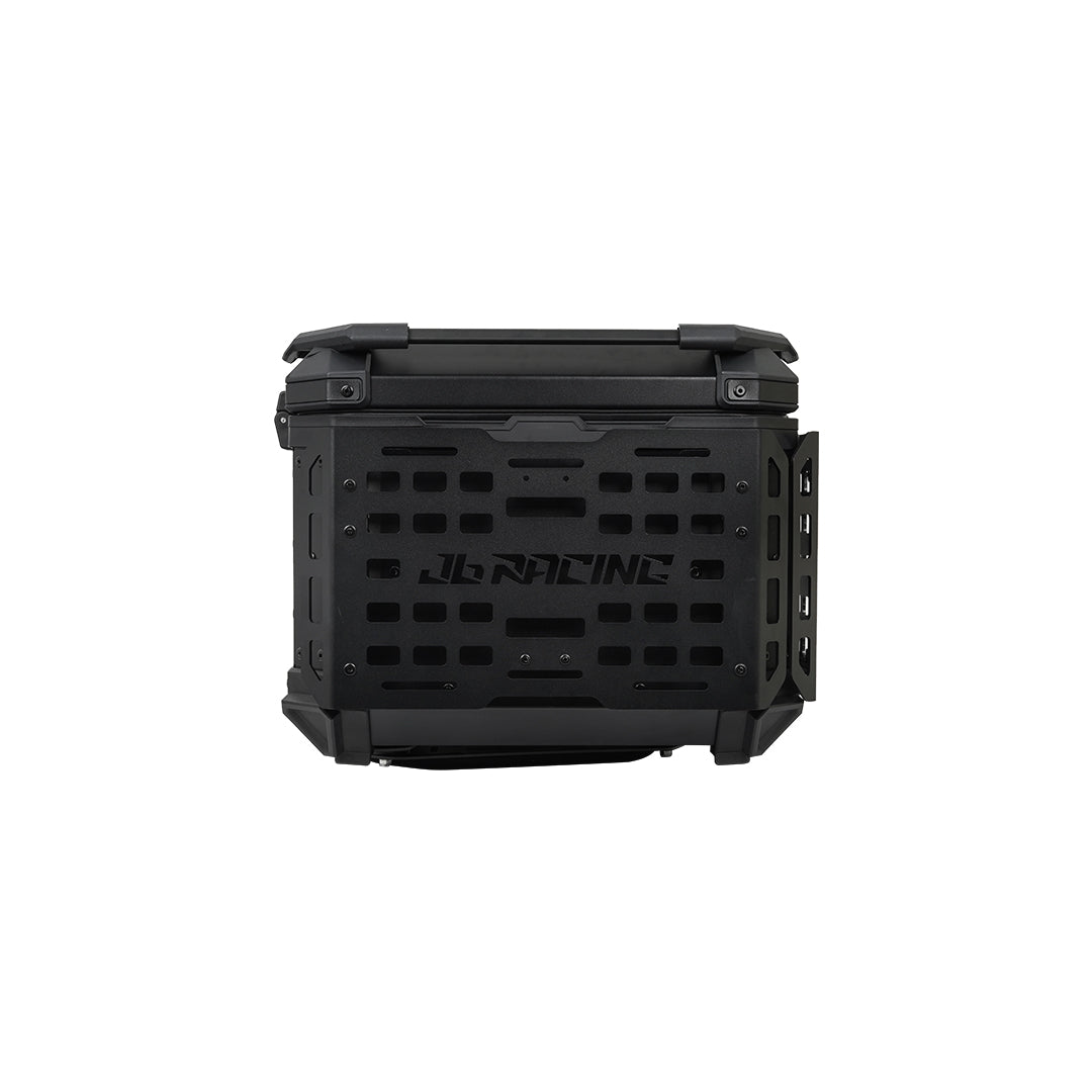 JB RACING Top Case 55L FENCE V2.0 PREMIUM BLACK WITH BACKREST PAD