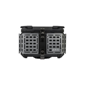 JB RACING Top Case 55L FENCE V2.0 PREMIUM BLACK WITH BACKREST PAD