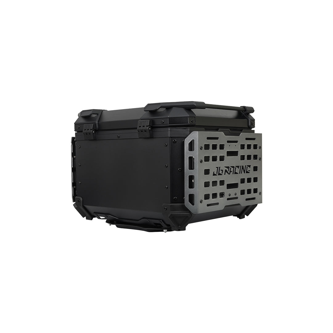 JB RACING Top Case 55L FENCE V2.0 PREMIUM BLACK WITH BACKREST PAD