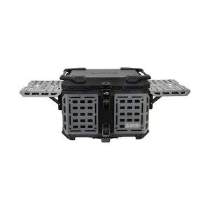 JB RACING Top Case 55L FENCE V2.0 PREMIUM BLACK WITH BACKREST PAD