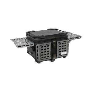 JB RACING Top Case 55L FENCE V2.0 PREMIUM BLACK WITH BACKREST PAD