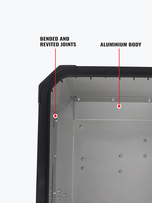 Jb Racing Top Case Space X 45L Premium With Back Rest Pad