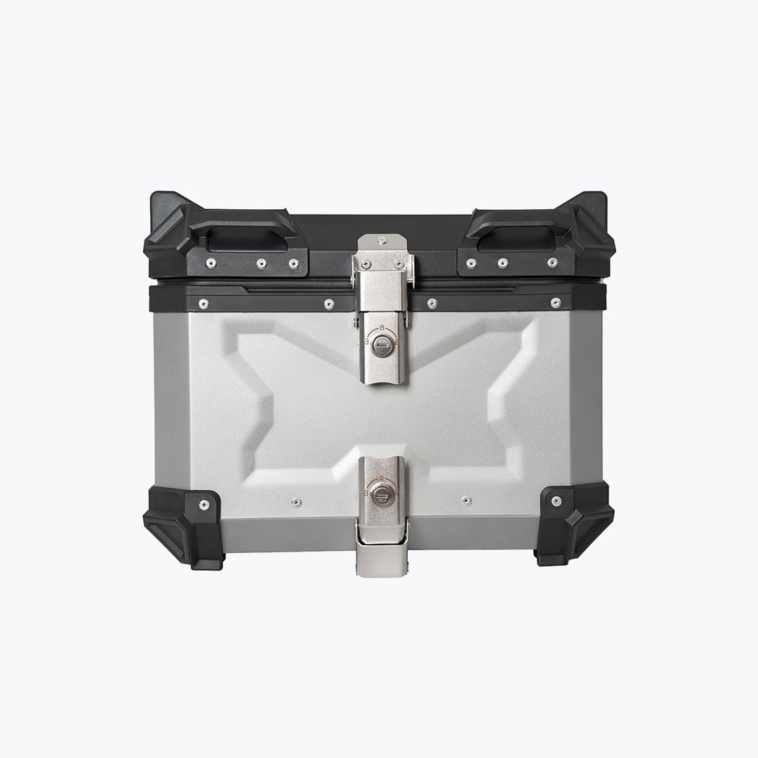 Top Case X45L Aluminium Silver With Back Rest Pad
