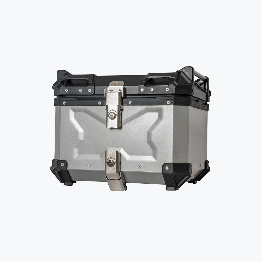 Top Case X45L Aluminium Silver With Back Rest Pad