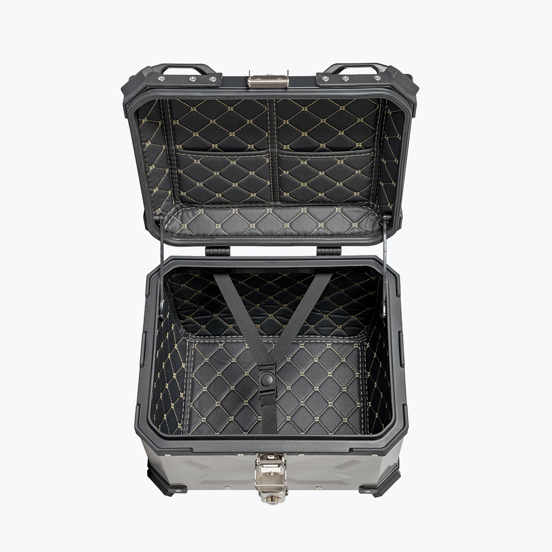 Top Case X45L Aluminium Silver With Back Rest Pad