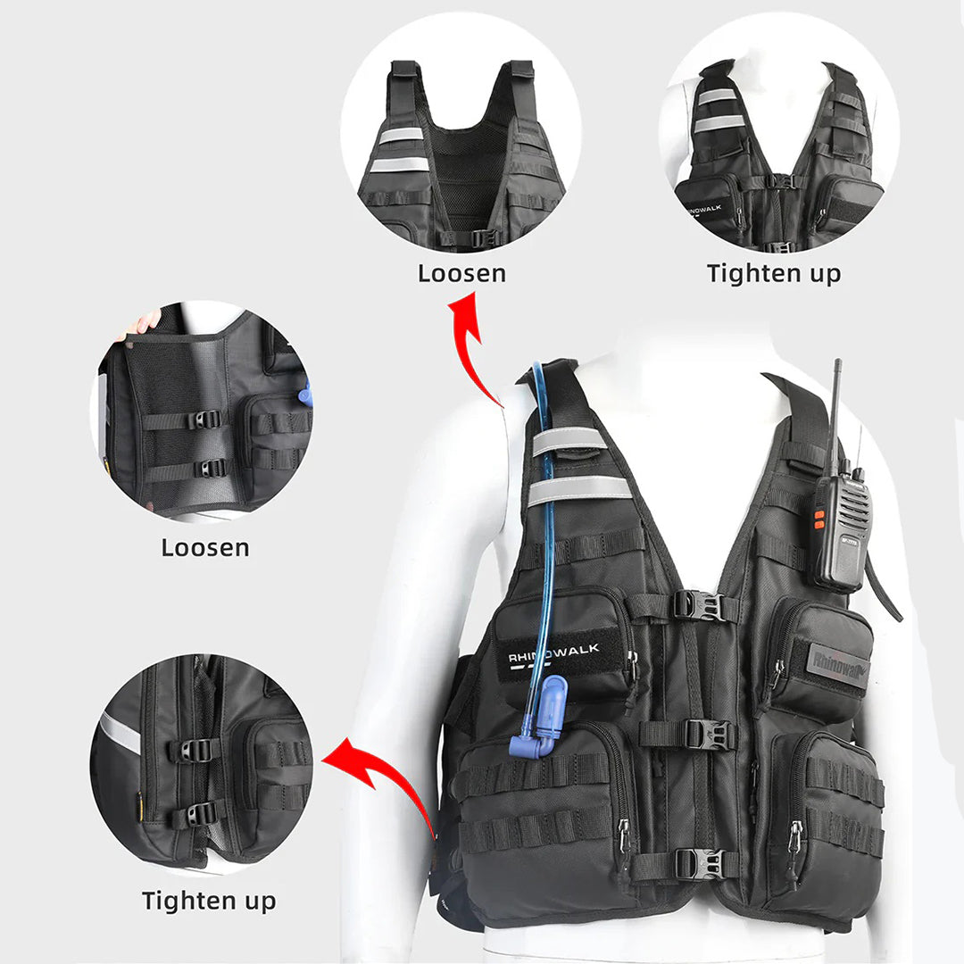 Rhinowalk Upgraded Cycling Vest M1012 Black