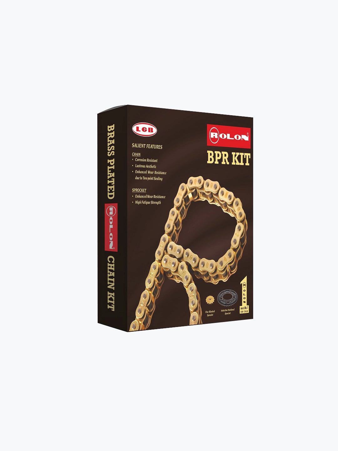 Rolon Brass Chain Sprocket Kit 393 For Hness CB350C