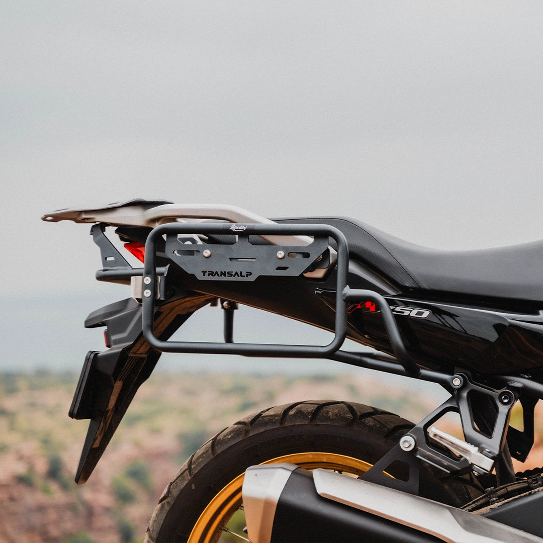 Legundary HONDA Transalp 750 Fort Knox Saddle Stay/Side Box Mount Silver