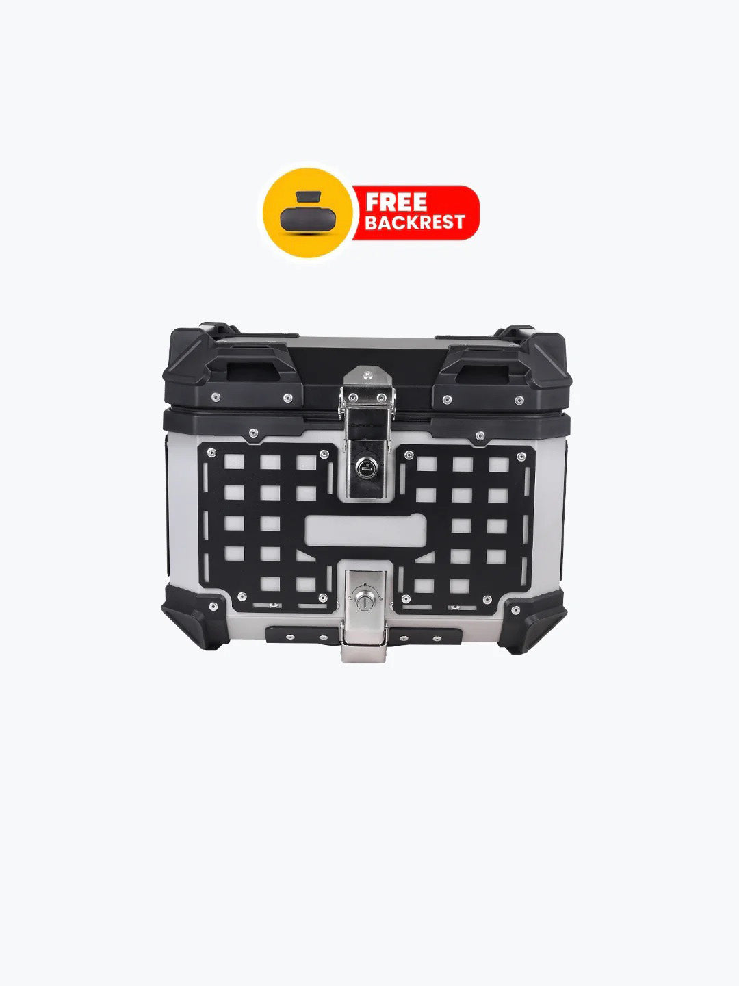 JB Racing TC 3D Mesh 45L Silver With Backrest Pad