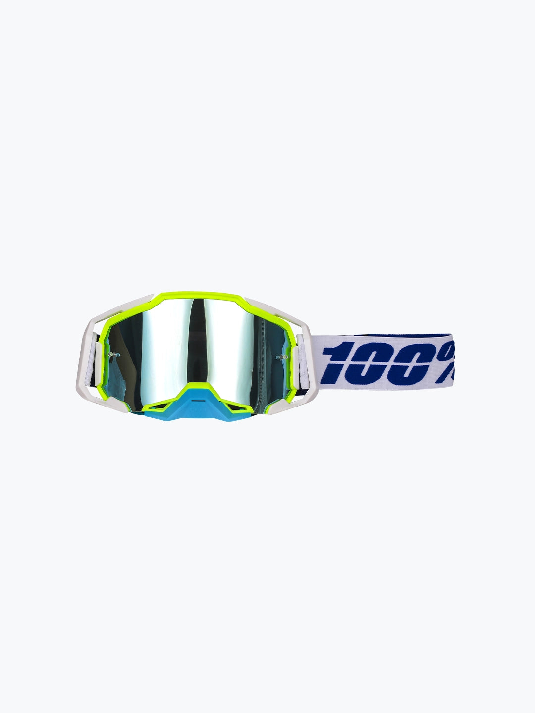 Goggles 100% - 147 White Green Tint