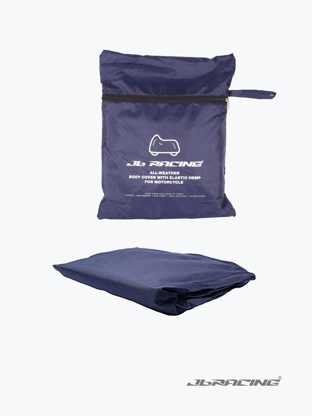 JB Racing Elastic Body Cover For Motorcycles Blue Bandidos pitstop