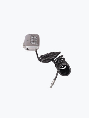 Spring Cord Number Lock Silver