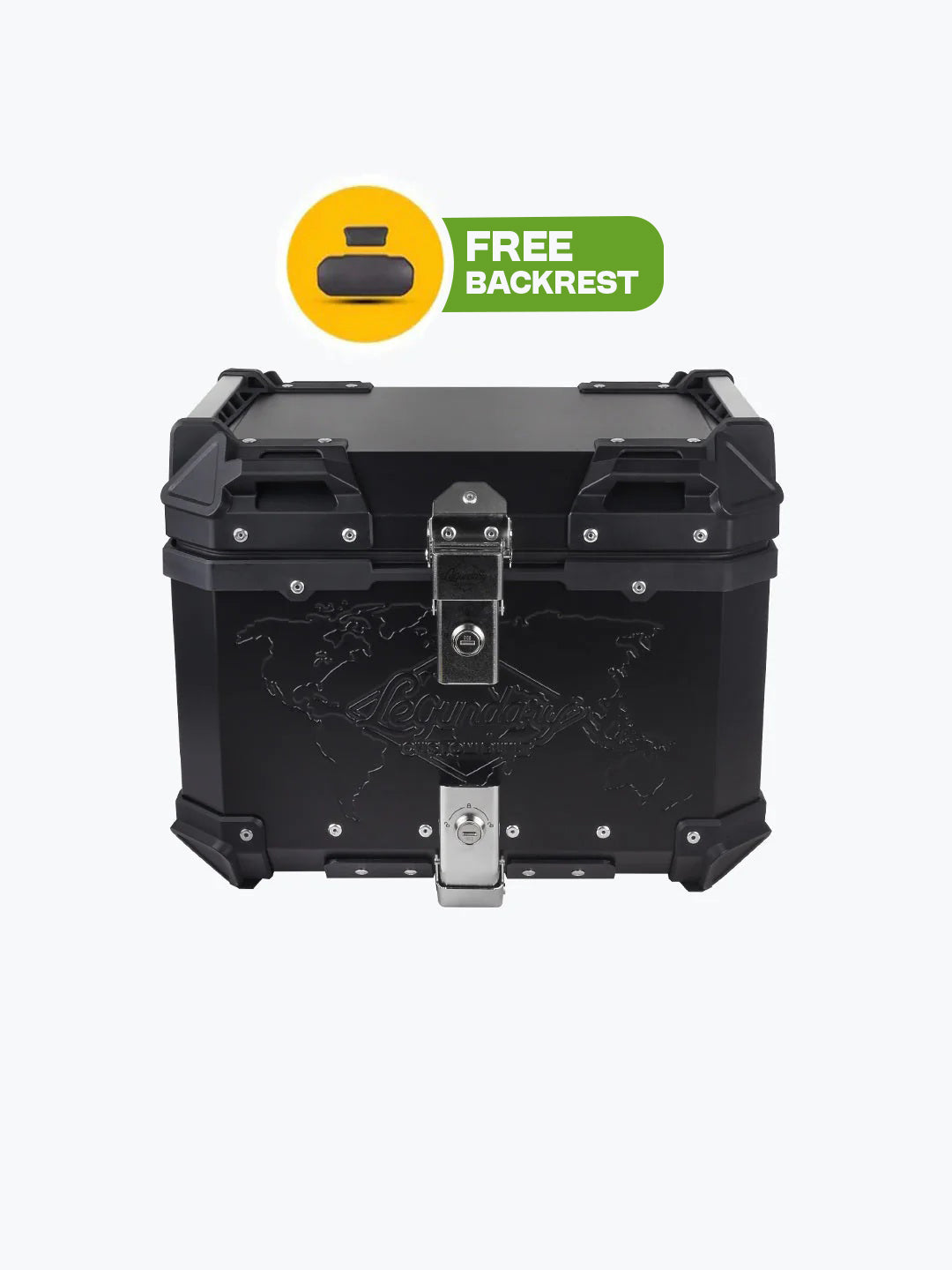 Legundary Fort Knox Series TC 45L Aluminium With Backrest Pad