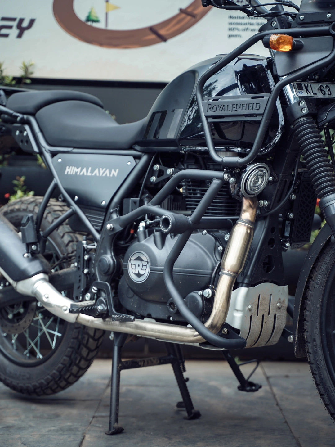 Royal Enfield Himalayan Crash Guard With Slider Bandidos pitstop