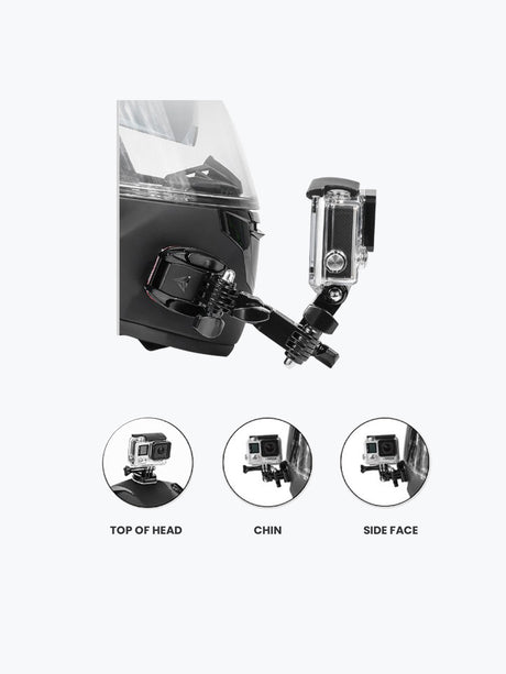 MOTOWOLF HELMET ACTION CAMERA MOUNT 3520