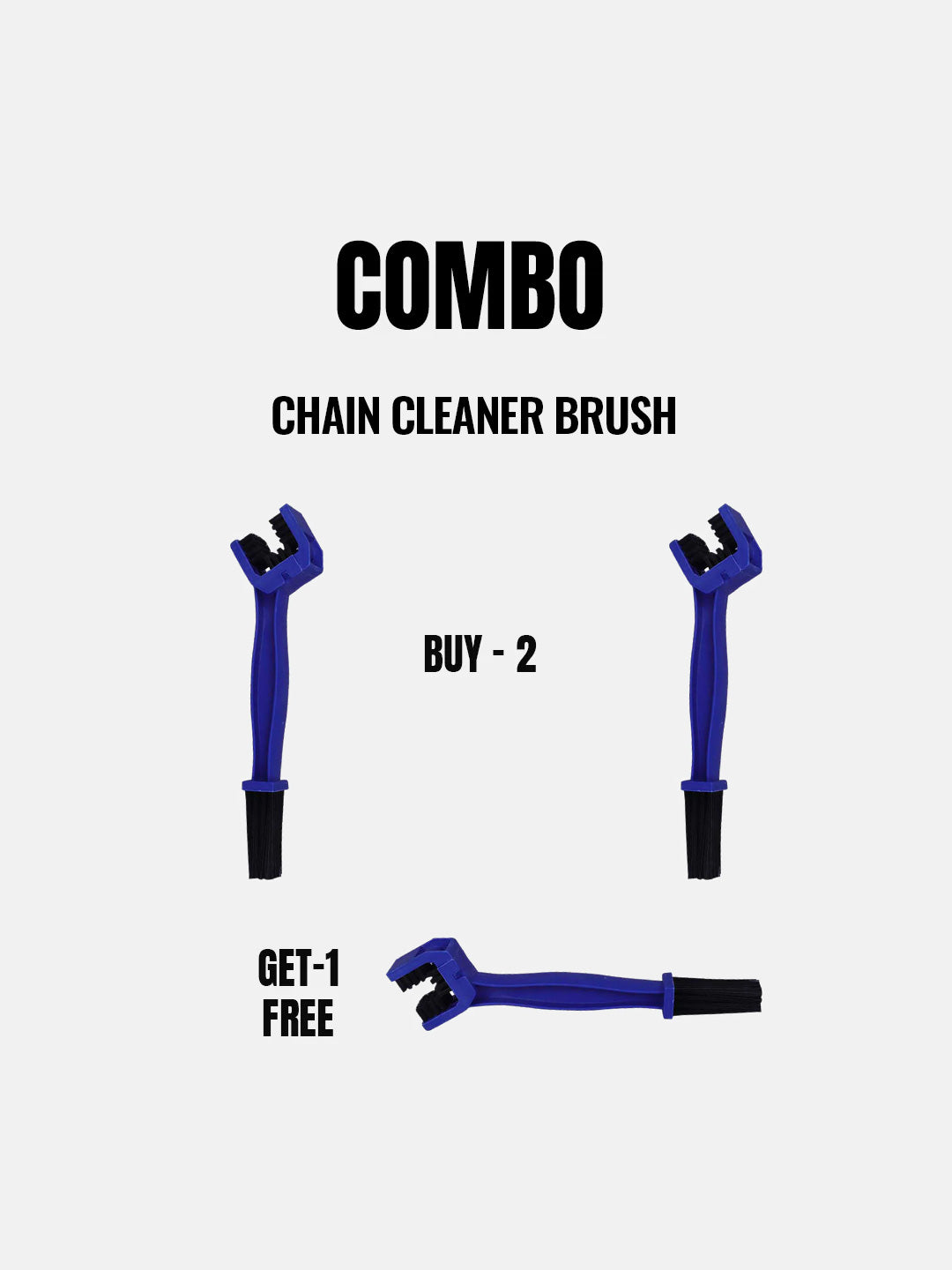 Buy 2 Get 1 - Chain Cleaner Brush Blue