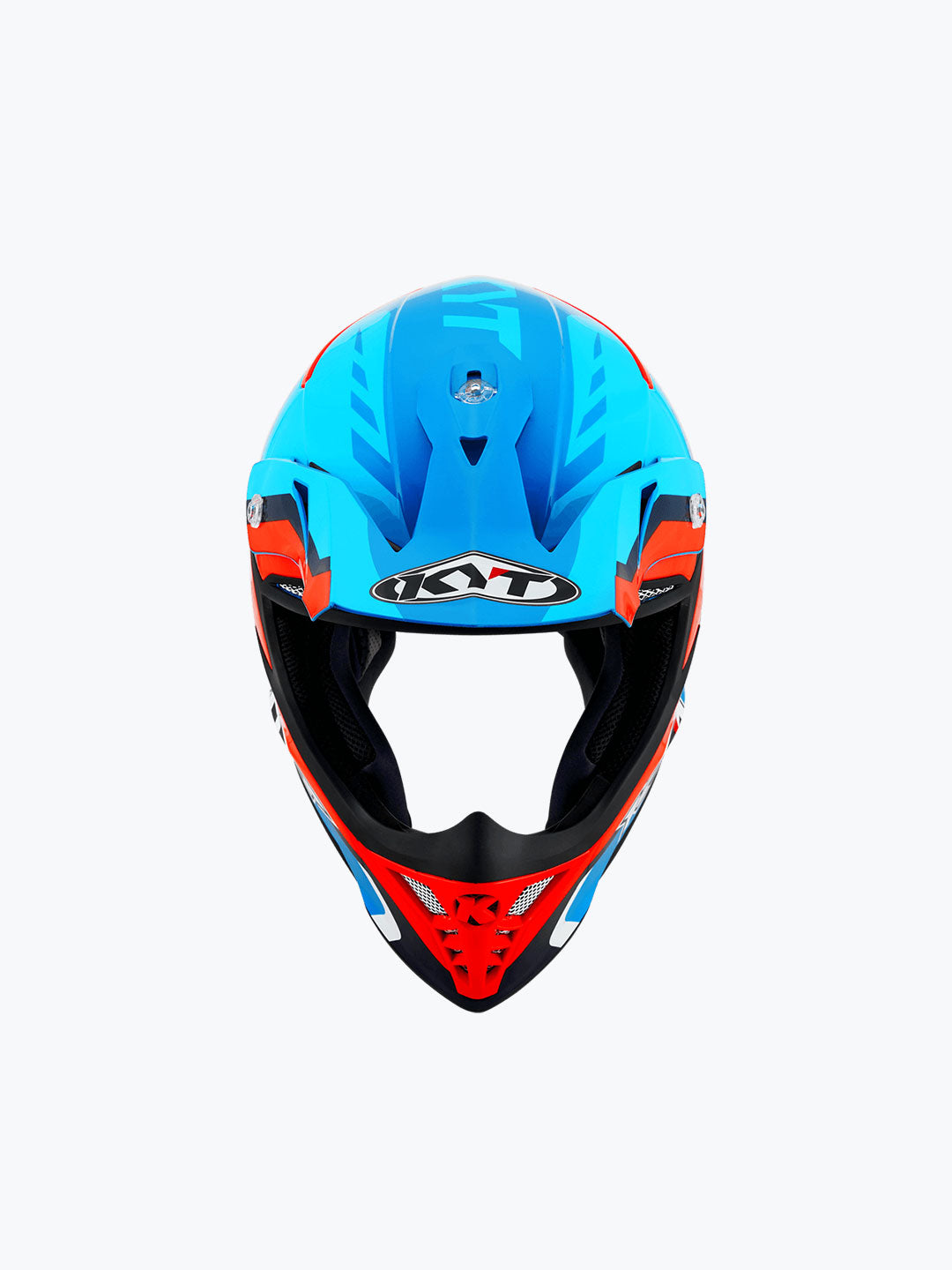 Blue and 2025 orange bike helmet