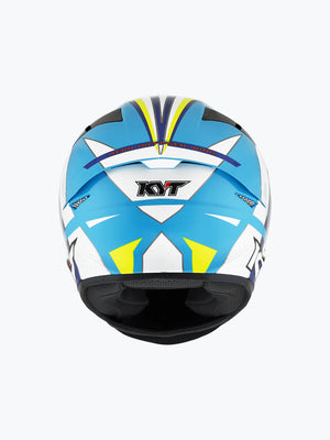 KYT TT COURSE GRAND PRIX WHITE/LIGHT BLUE