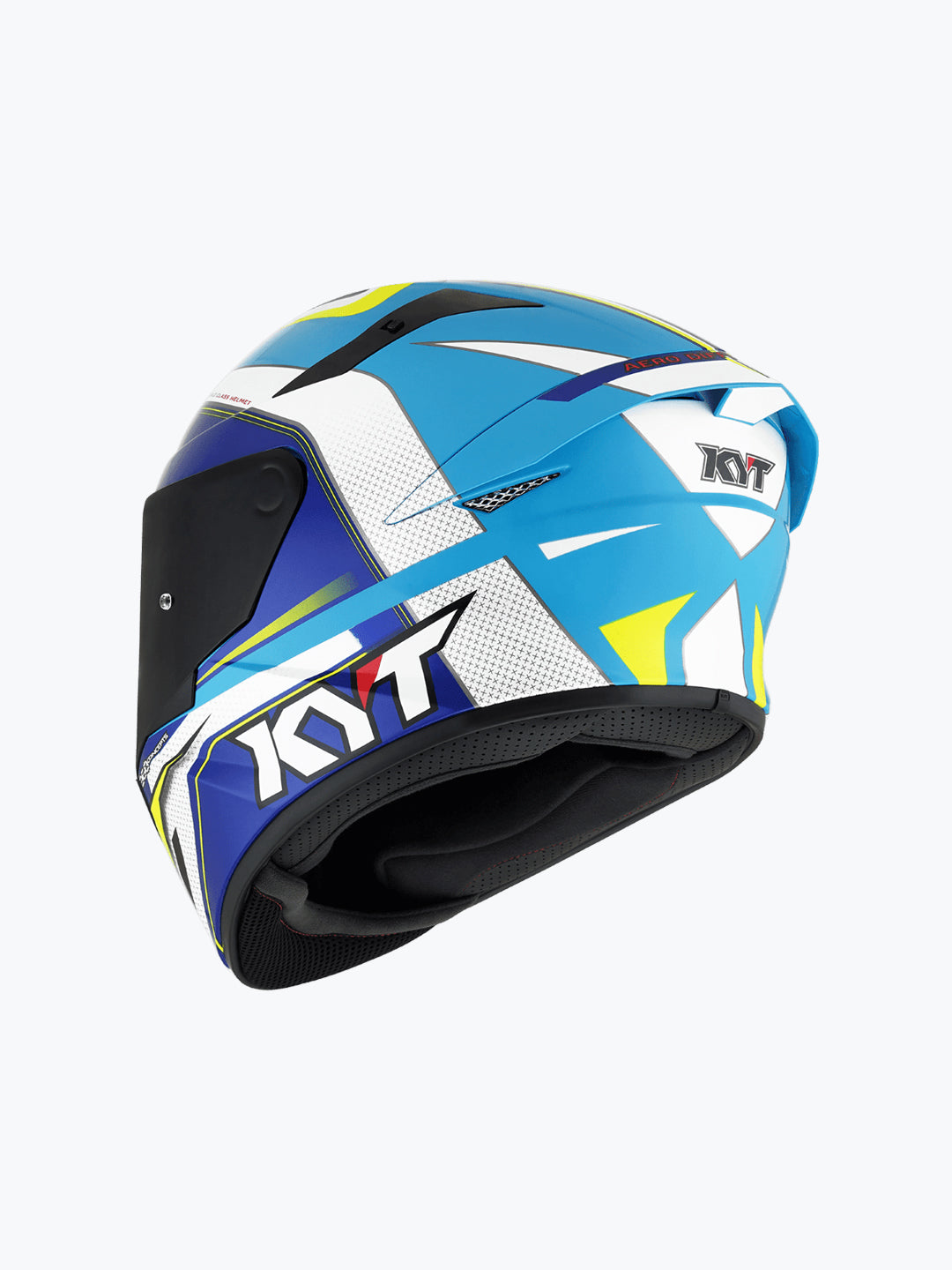 KYT TT COURSE GRAND PRIX WHITE/LIGHT BLUE