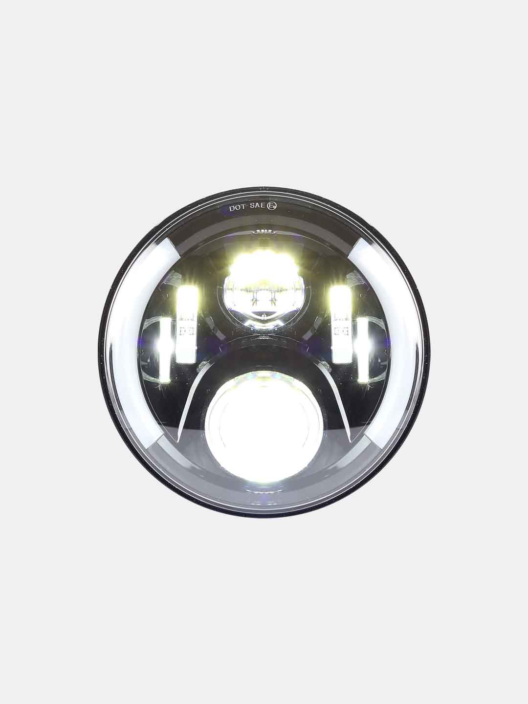 7 Inch LED Headlight With Side Park Light