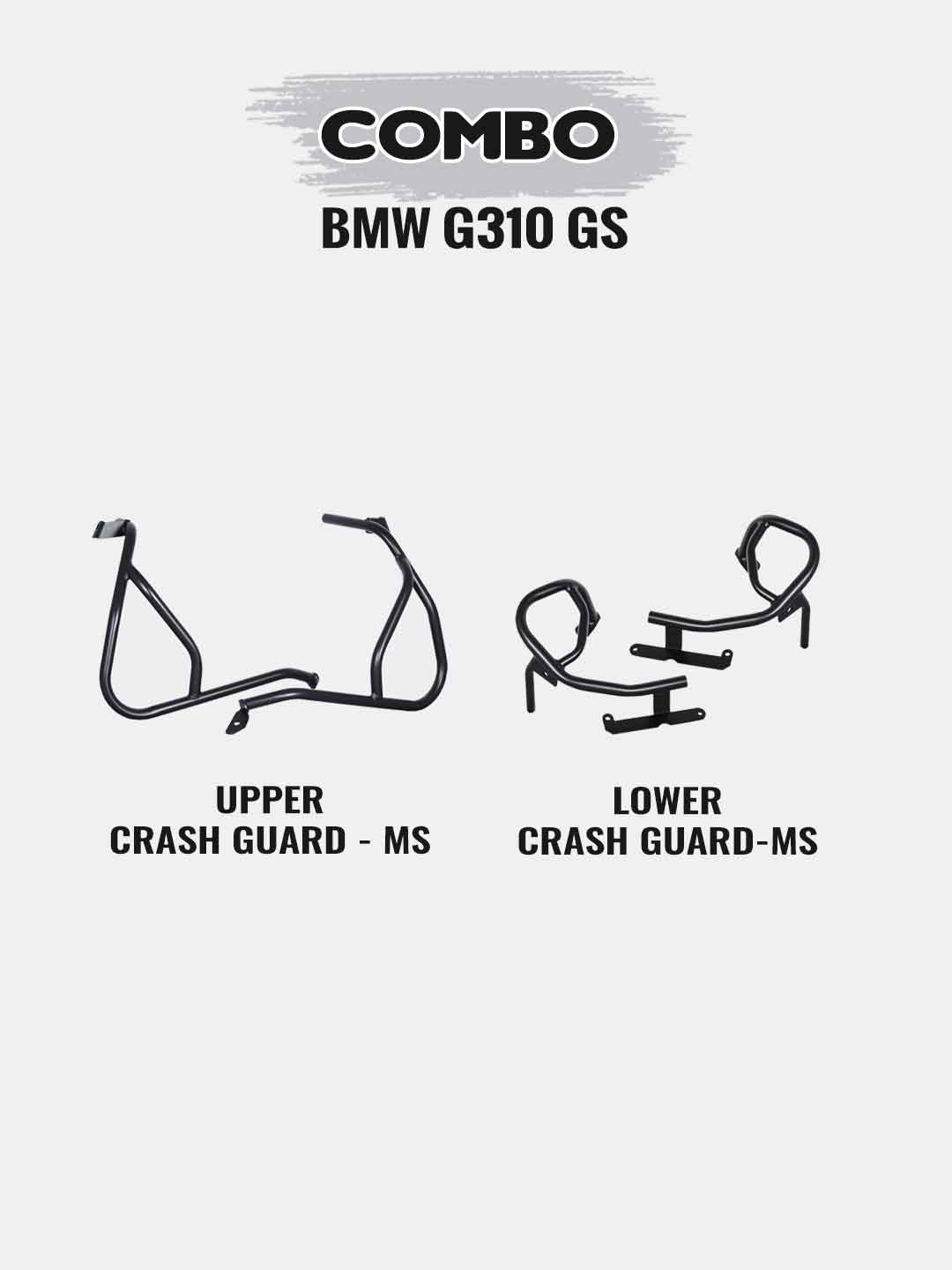 BMW G 310GS Combo-Upper Crash Guard MS+Lower Crash Guard MS