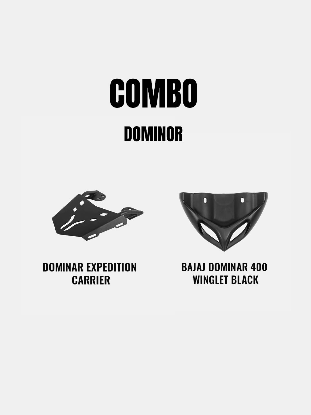 COMBO OF DOMINAR EXPEDITION CARRIER + DOMINAR 400 WINGLET-BLACK