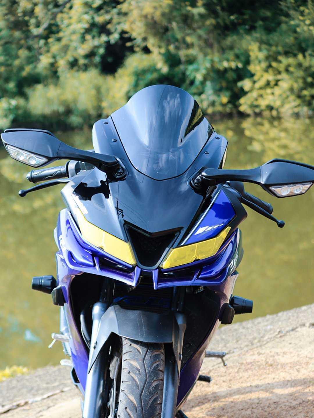 Yamaha r15 v3 on sale bubble visor