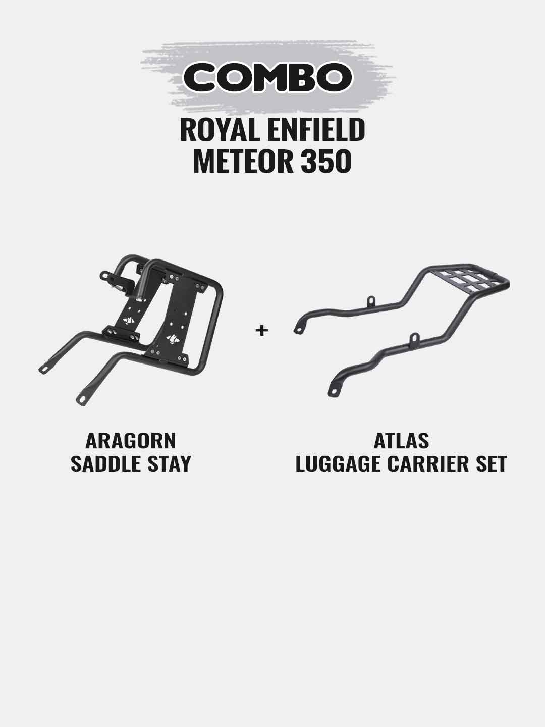 Meteor Combo-Atlas Luggage Carrier Set+Aragorn Saddle Stay