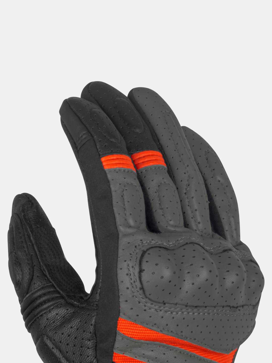 Rynox Air GT Gloves-Dark Grey Orange