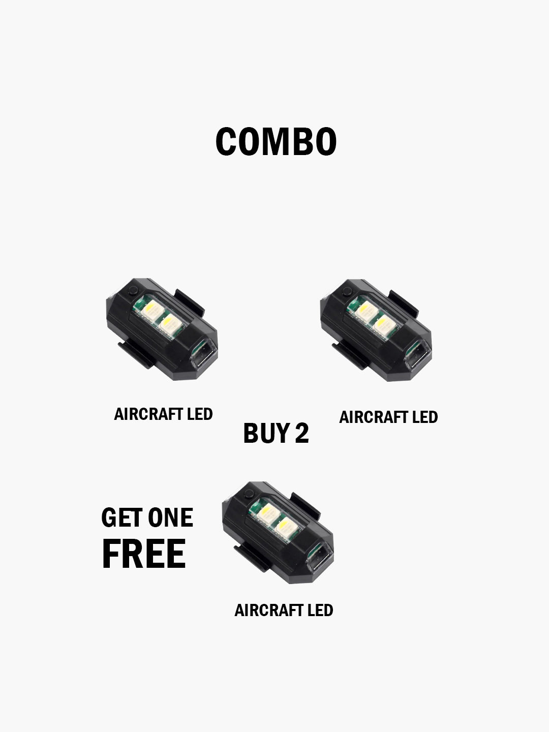 AIRCRAFT LED BUY 2 GET 1 COMBO