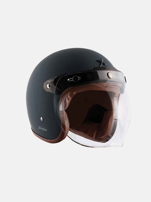 Axor Retro Jet Leather Dull Slate Helmet