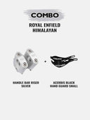 Himalayan Handle Riser+Acerbis Hand Guard Small Black Combo