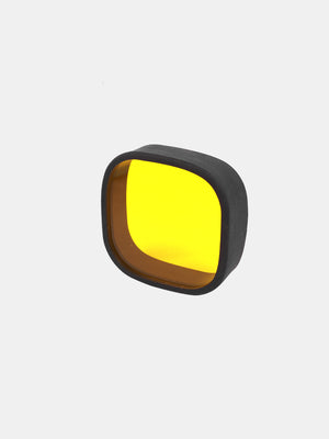 HJG 4 LED Square Fog Light Yellow Cap Premium