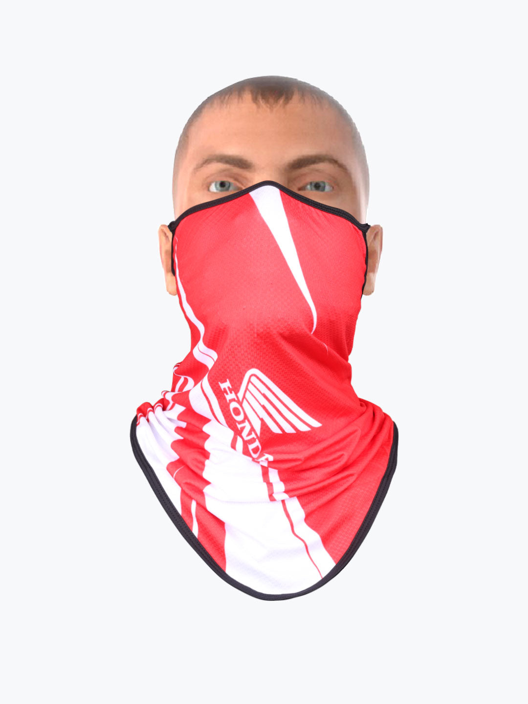 Riding face Mask Red White