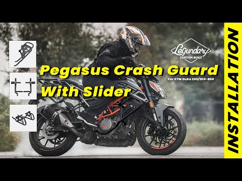 LCB KTM Duke 250 Pegasus Crashguard With Slider