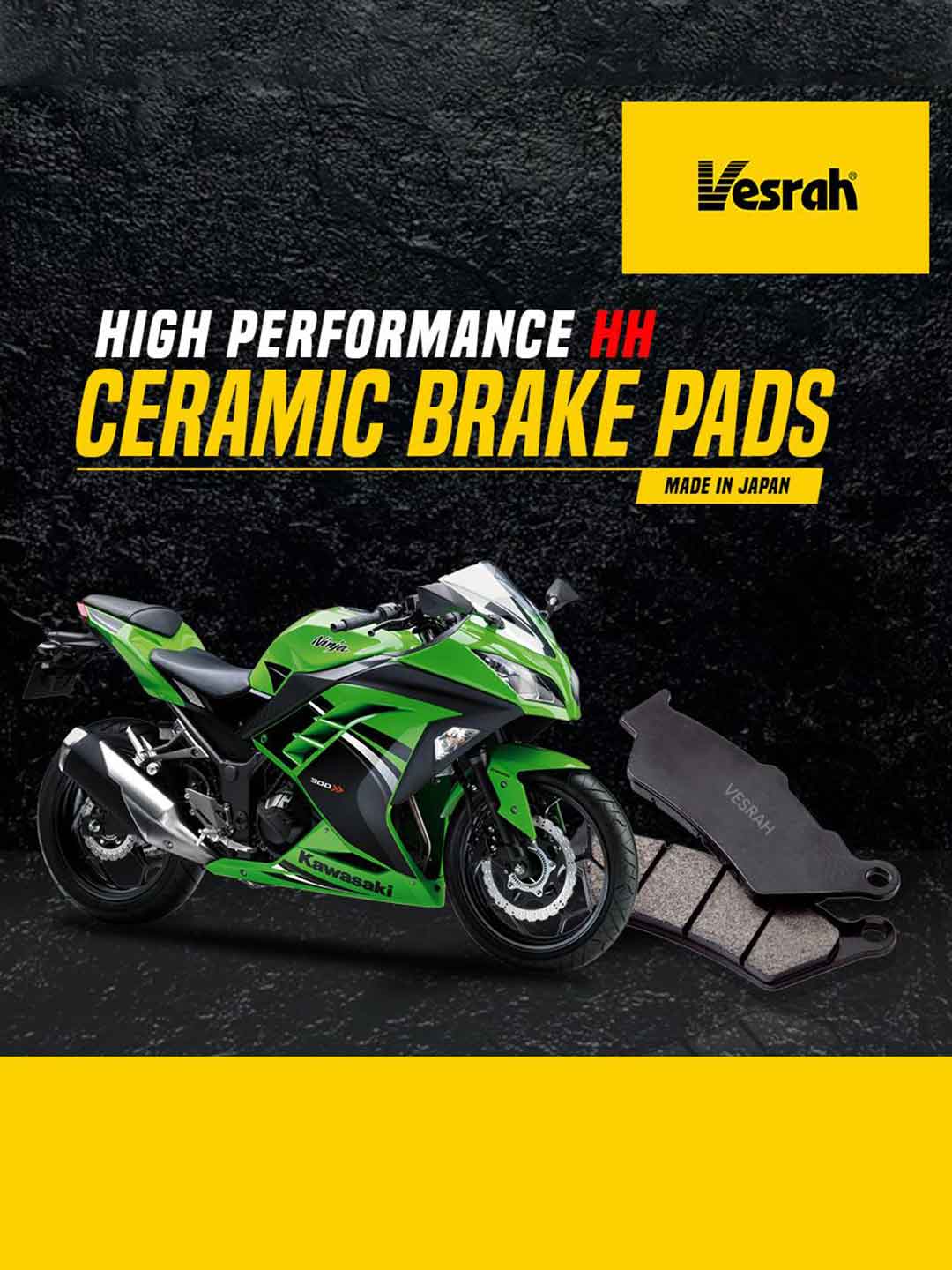 Vesrah SD250/4 Front Brake Pads For Kawasaki Ninja