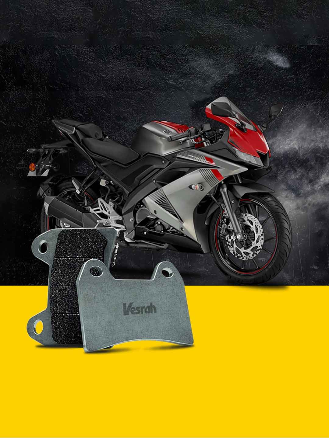 Vesrah SD432 Rear Brake Pads For Yamaha R15 v3/FZ25